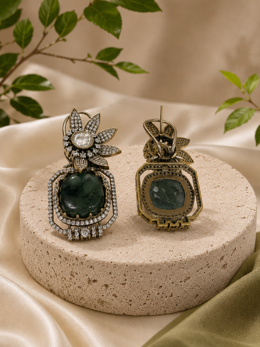 Aaina Doublet Statement Earrings