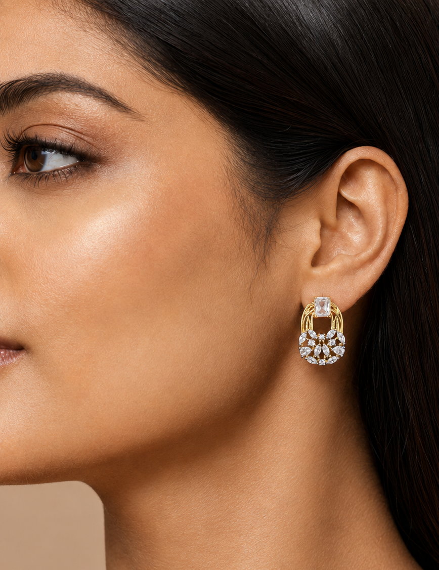 American Diamond Arbor Pendant Set