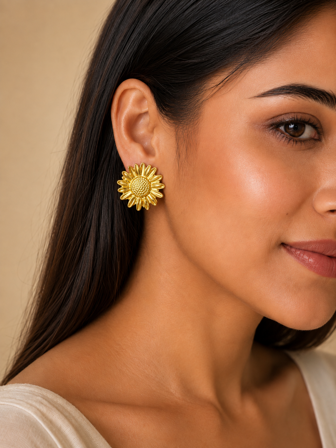 Bold Sunflower Statement Earrings