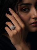 Celestine Layered Statement Rose Ring