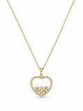 Crystal Cascade Heart Necklace