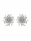 Diamond Fleur Swirl Studs