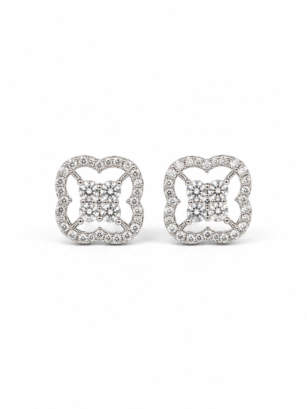 Diamond Rosette Frame Studs