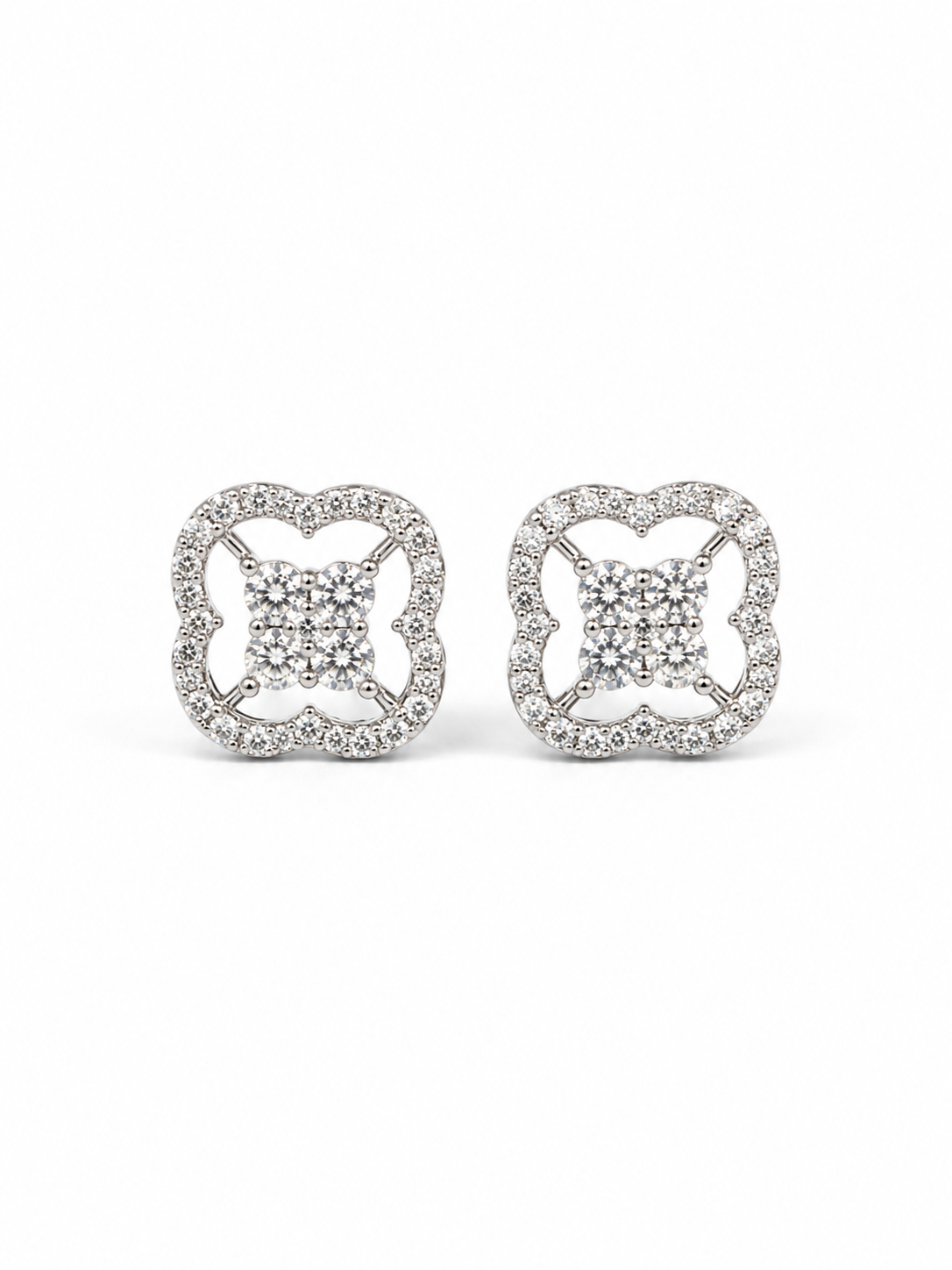 Diamond Rosette Frame Studs