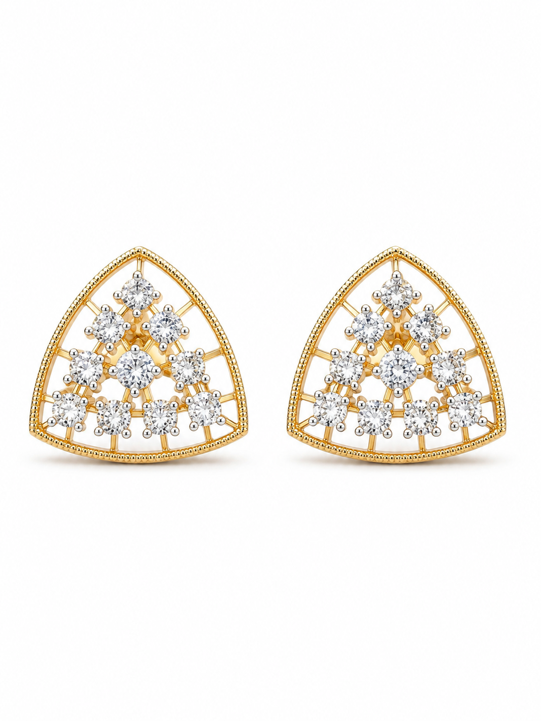 Diamond Trellis Statement Earrings