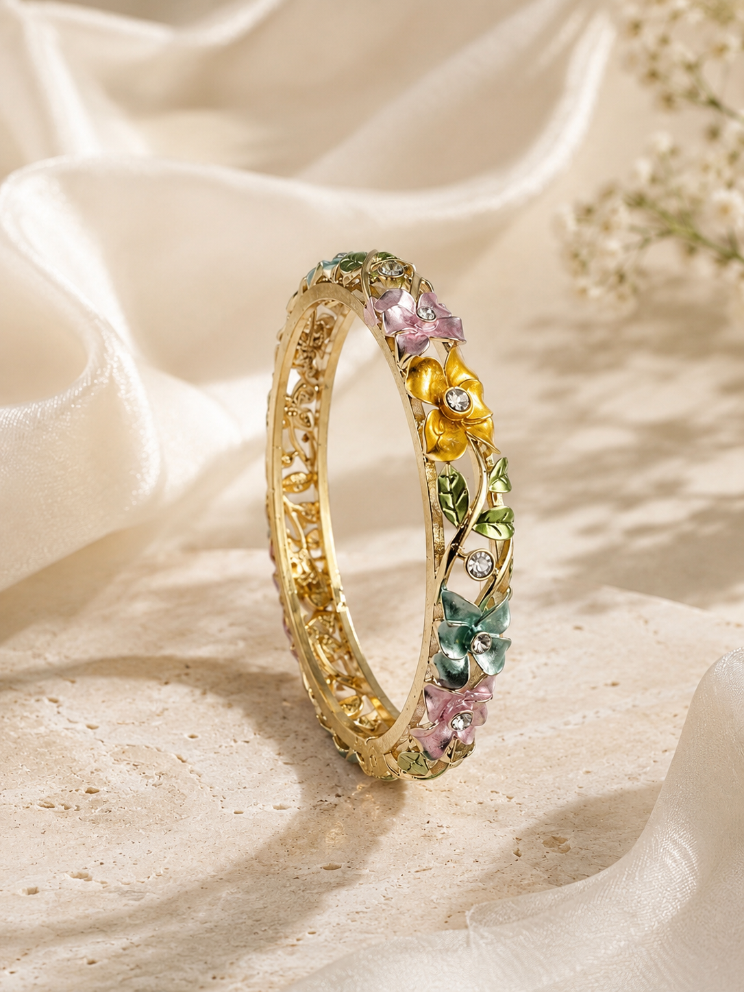 Eden Bloom Enamel Bangle