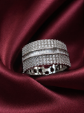 Elara Baguette Statement Band Ring