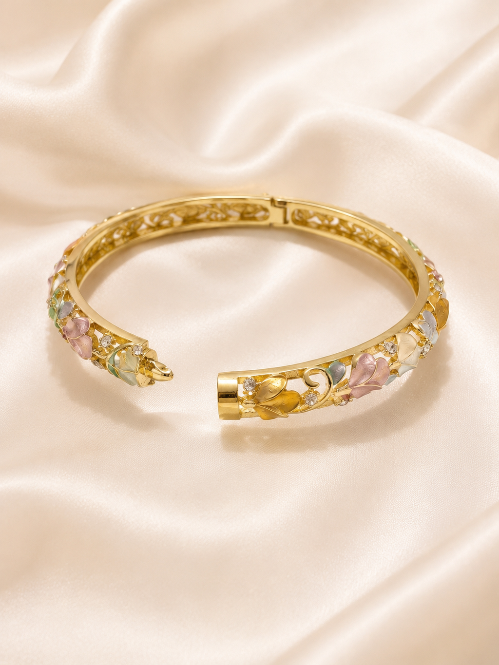 Fiora Tulip Enamel Bangle