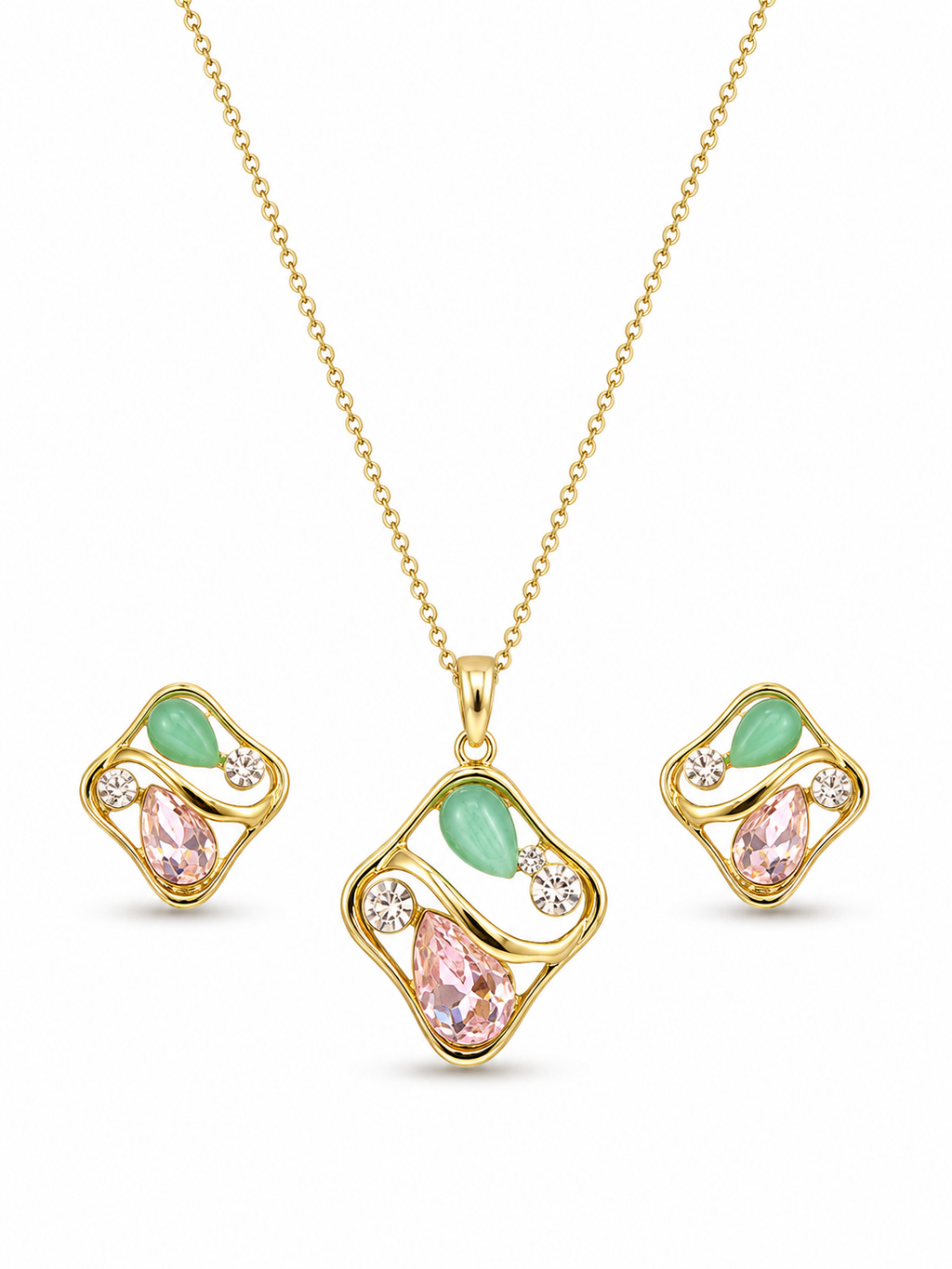 Jade Blush Pendant Set