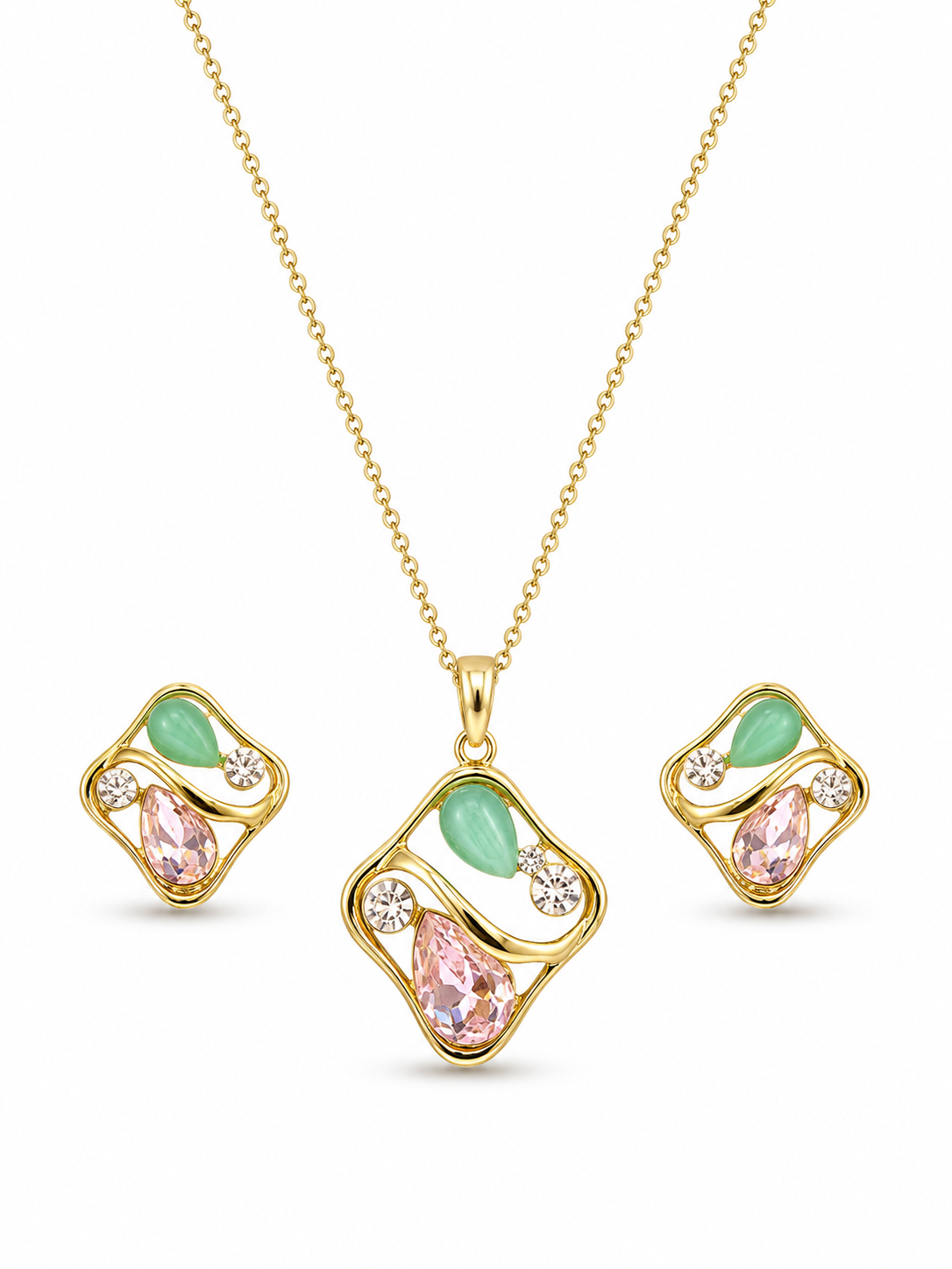 Jade Blush Pendant Set