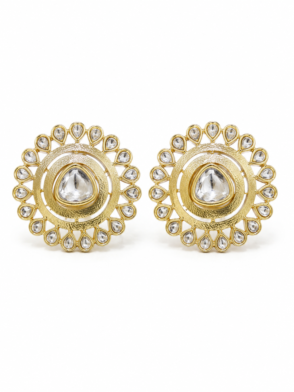 Kundan Mandala Statement Studs
