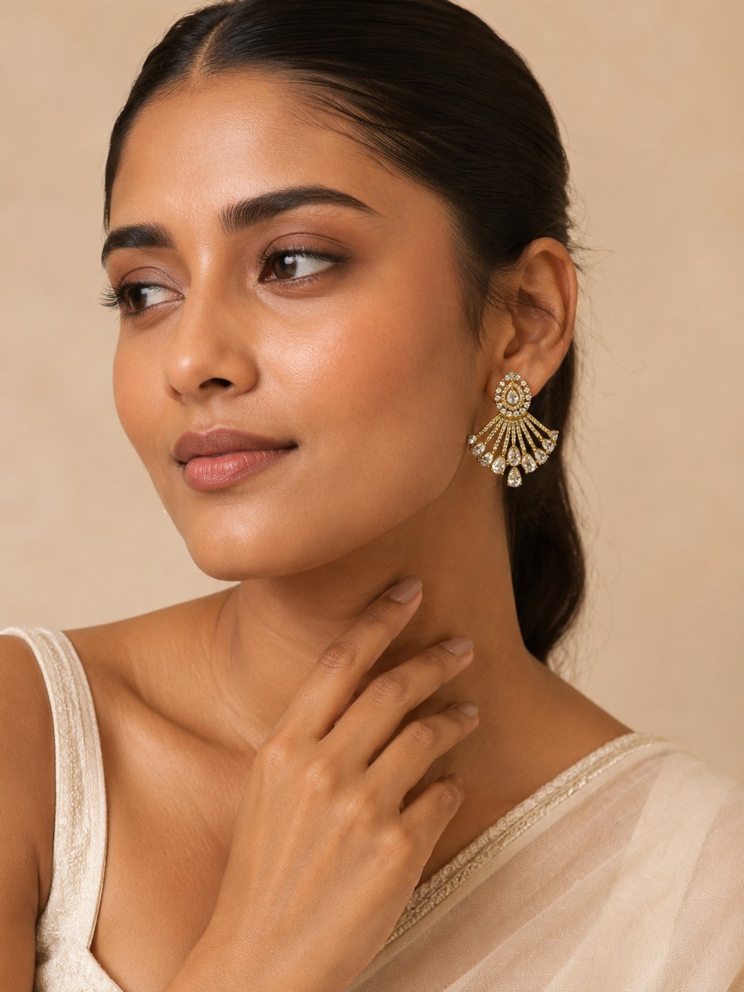 Layered Fringe Statement Earrings