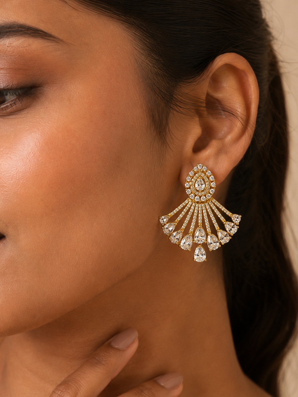 Layered Fringe Statement Earrings