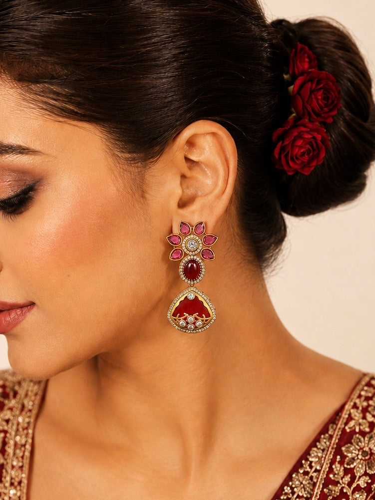 Mehfil Ruby Statement Danglers