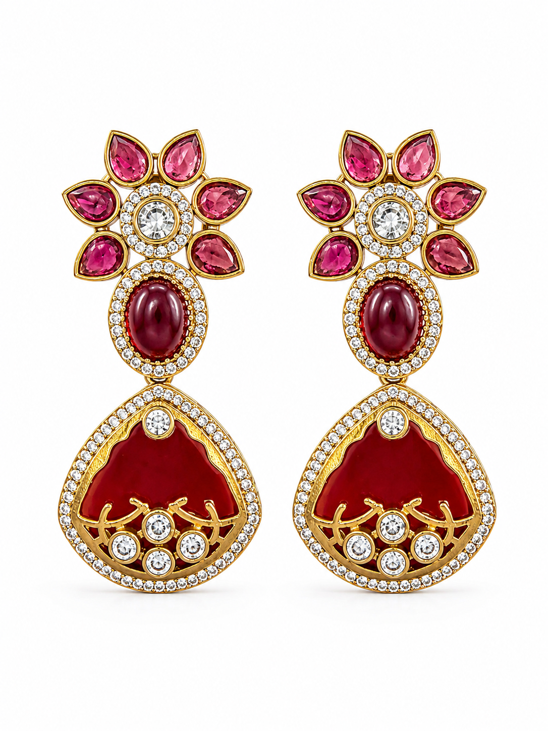 Mehfil Ruby Statement Danglers