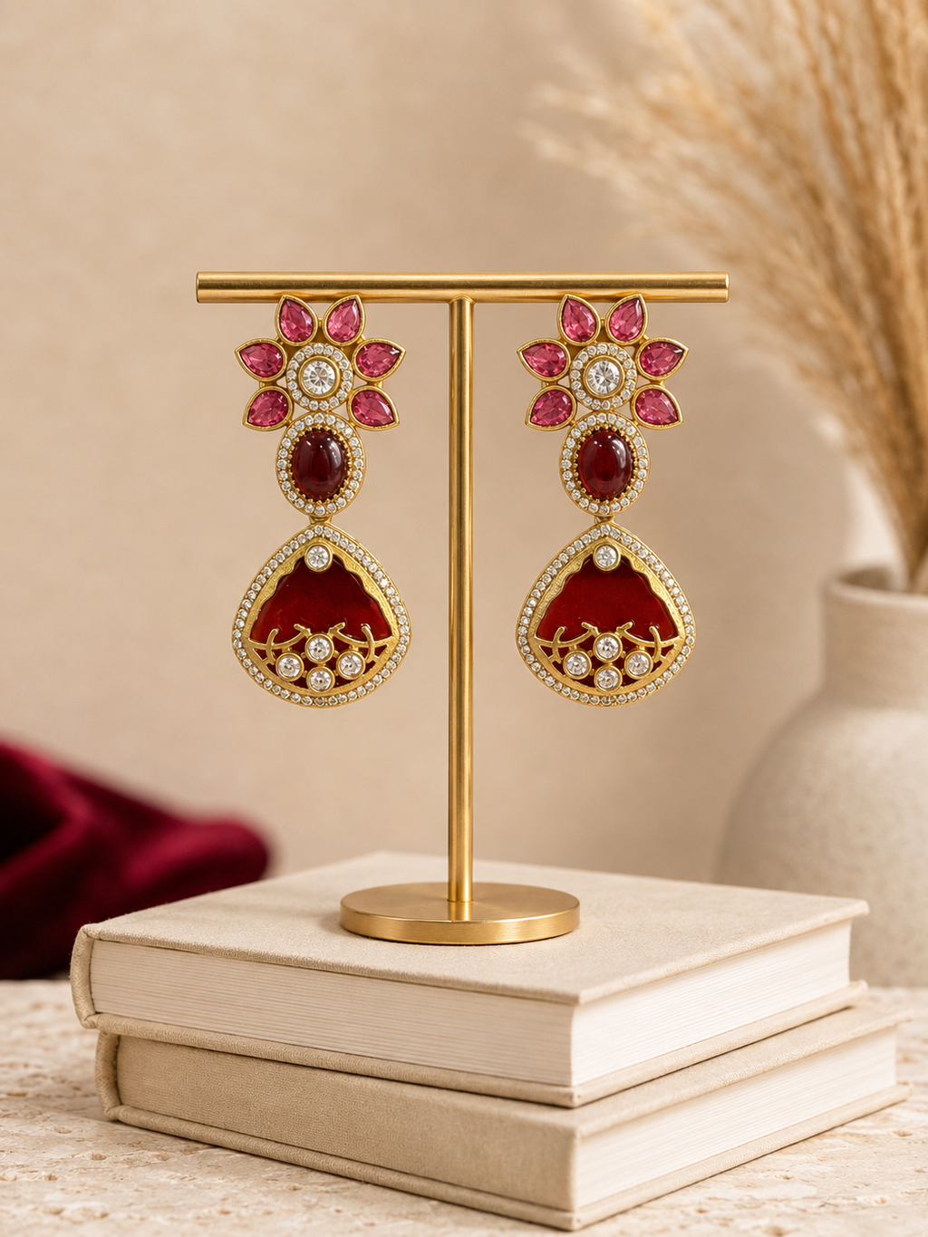 Mehfil Ruby Statement Danglers