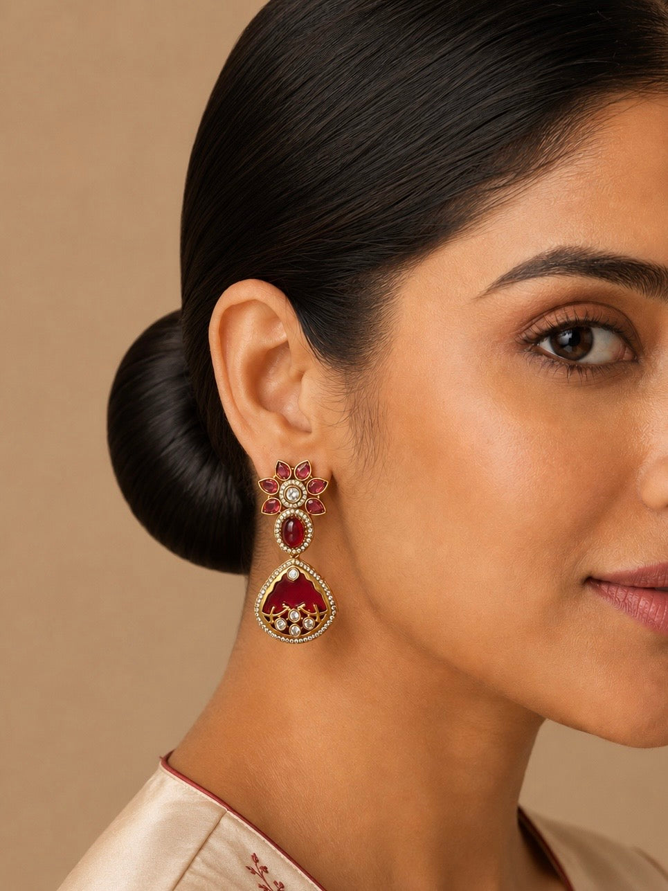 Mehfil Ruby Statement Danglers