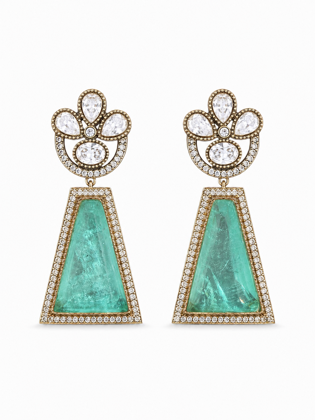 Mehr Mint Doublet Drop Earrings