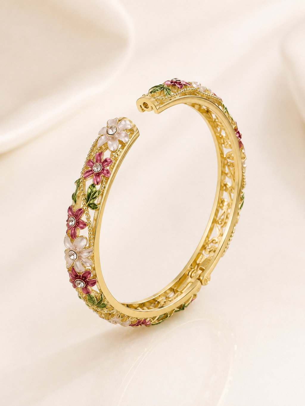Mirelle Bouquet Enamel Bangle