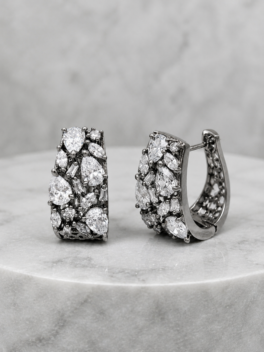 Multi-Cut Diamond Statement Hoops