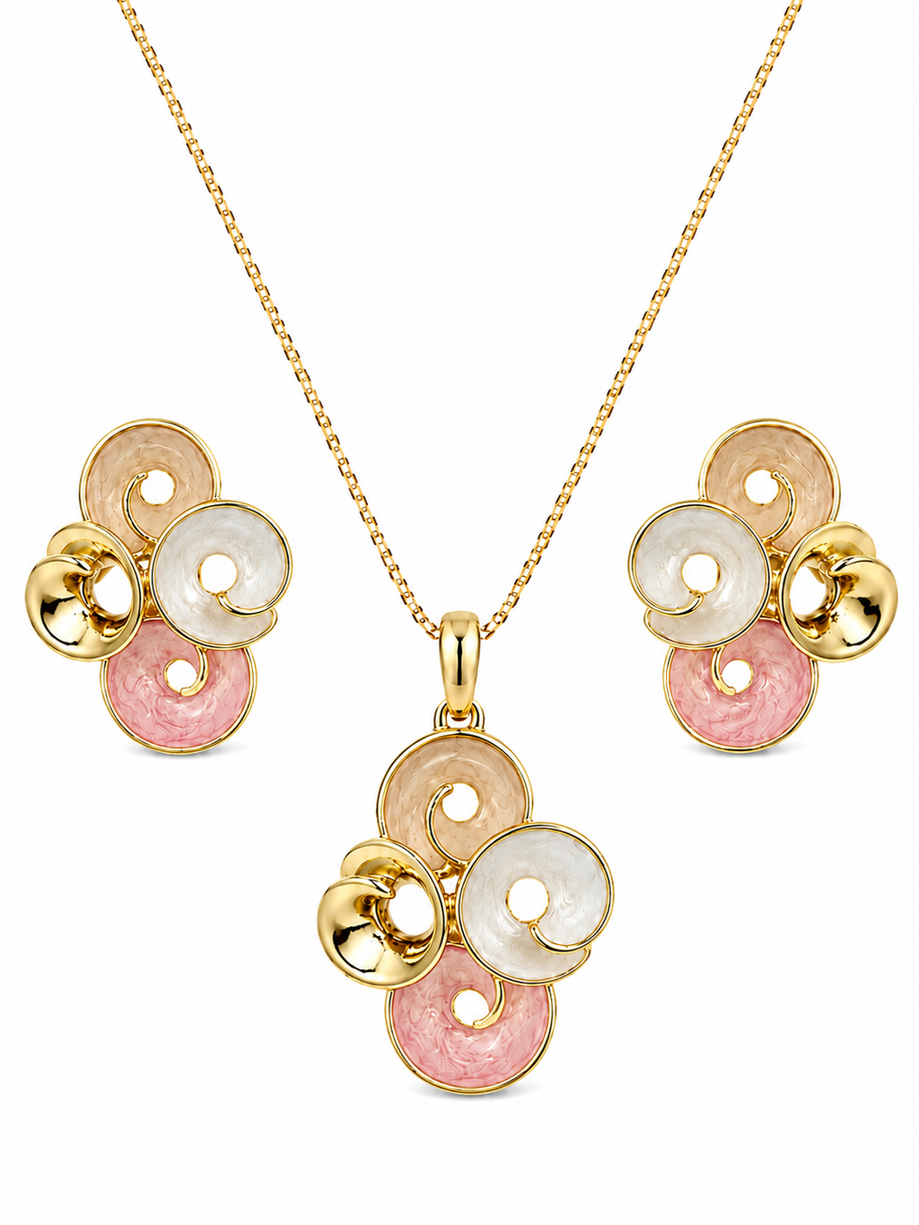 Opaline Orbit Pendant Set