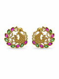 Peacock Laurel Stud Earrings