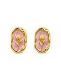 Lavender Bloom Stud Earrings