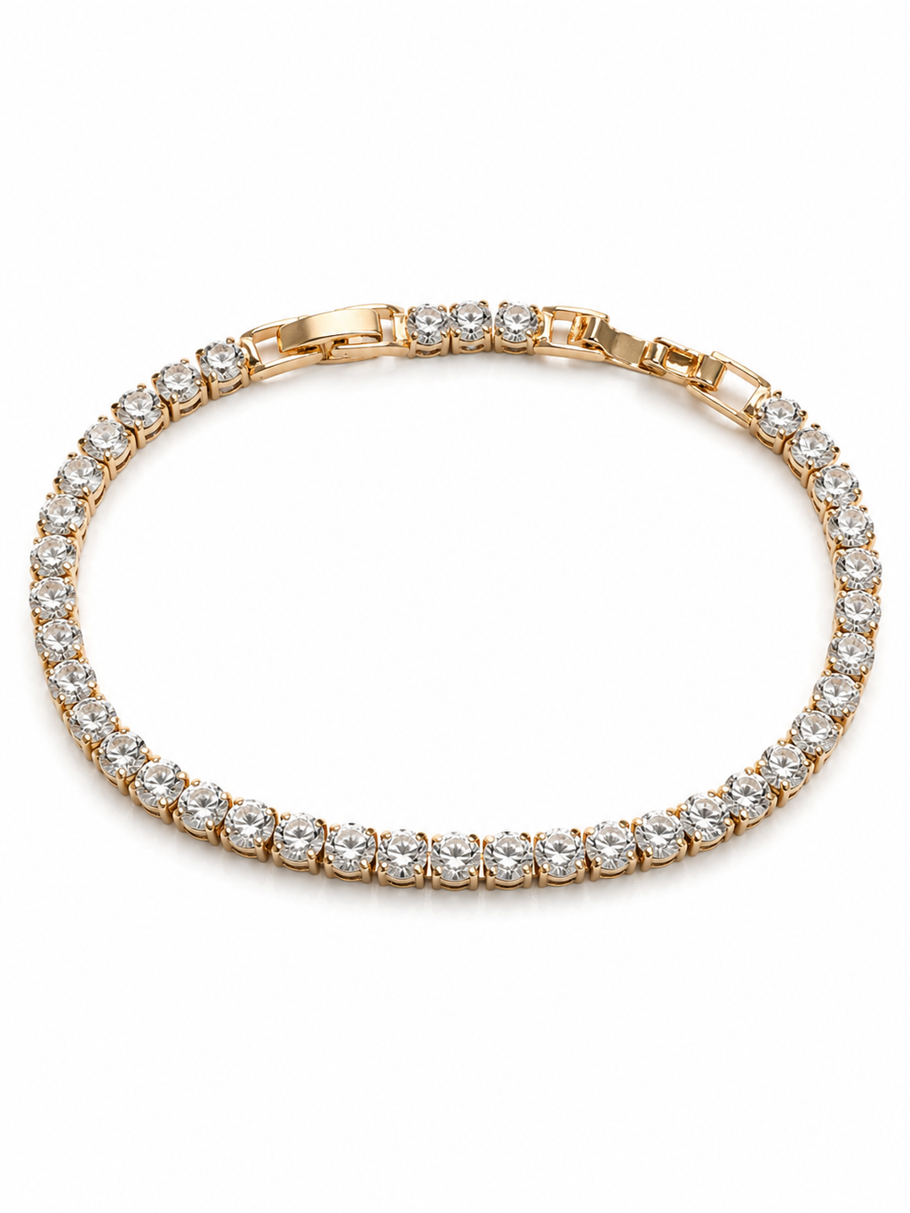 Round-Cut Rivière Tennis Bracelet