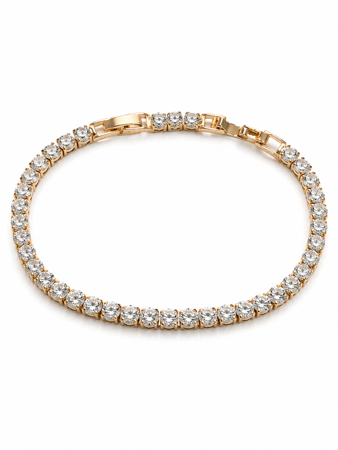 Round-Cut Rivière Tennis Bracelet