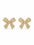 The Pavé Bow Stud Earrings