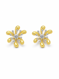 French Petal Stud Earrings