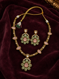 Vanya Blush & Mint Necklace Set
