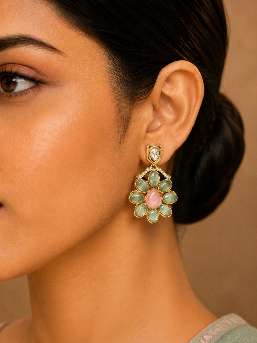 Vanya Blush & Mint Necklace Set