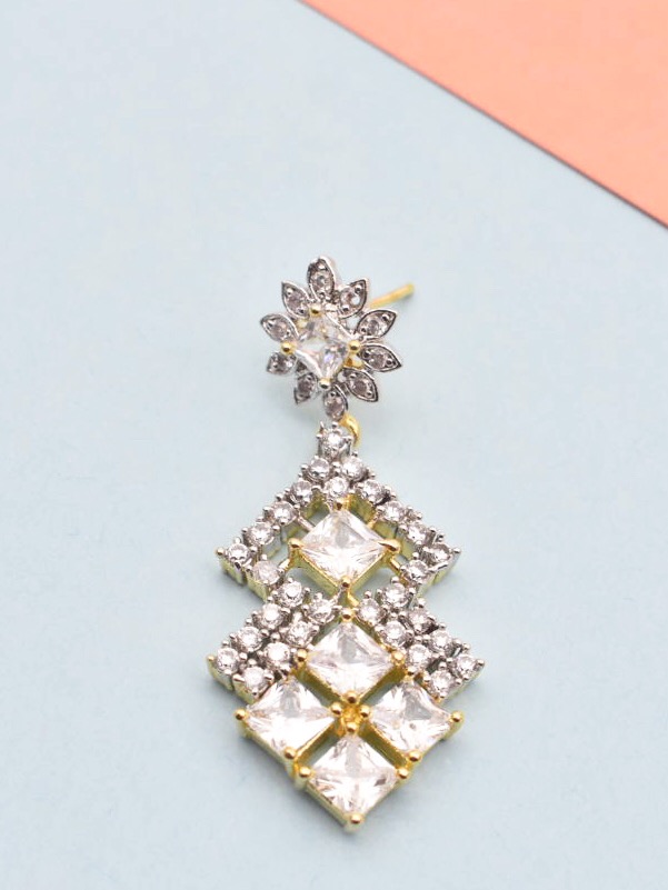 Cross Border American Diamond Earrings