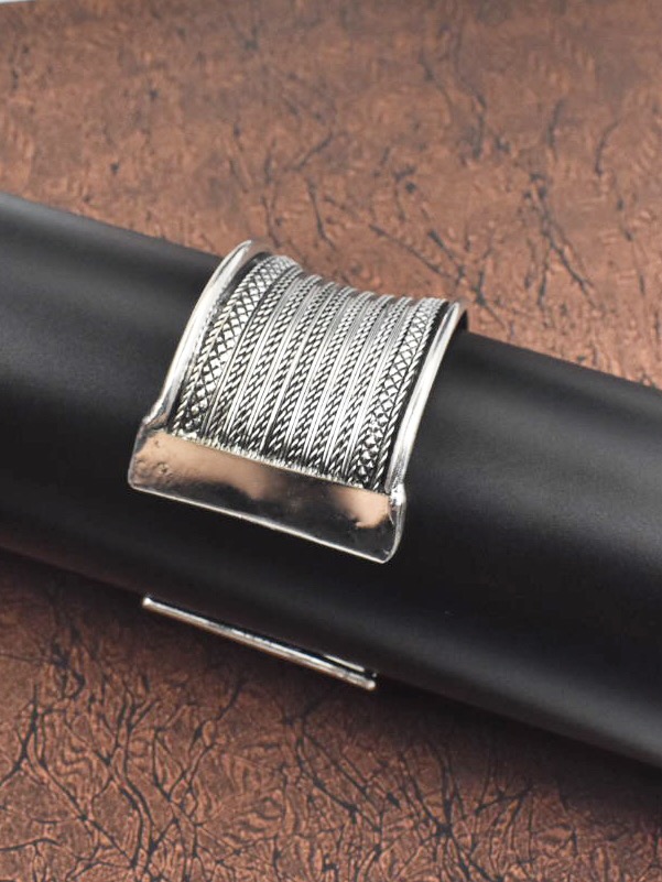 German Silver Handcrafted Adjustable Cuff Bracelet